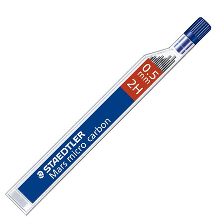 48 Leads 2B Pencil lead refills STAEDTLER Mars micro carbon 250 0.5mm 2B 4 Tubes / Packs 