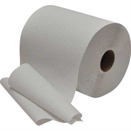 Pur Econo Hand Towel Rolls 8” x 600'. 1.75" core. Box of 12. white