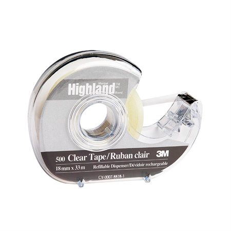 Highland™ Transparent Adhesive Tape Dispenser 19 mm x 33 m