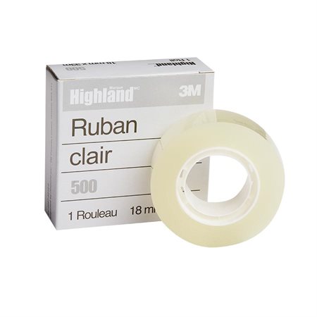 Highland™ Transparent Adhesive Tape Refill 18 mm x 33 m