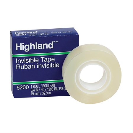 Ruban adhésif invisible Highland™ Recharge 19 mm x 33 m