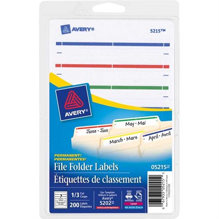 White File Folder Labels