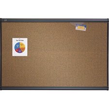 Prestige® Cork Board Graphite frame 36 x 24 in