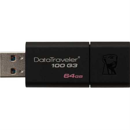 Clé USB à mémoire flash DataTraveler® 100 G3 64 Go