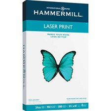 Laser Print Paper 24 lb. Pack of 500. legal