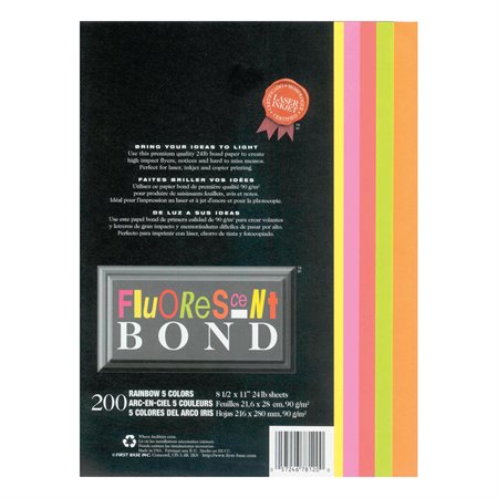 Fluorescent Bond paper