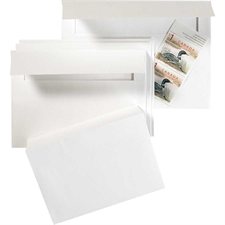 Enveloppe blanche d'invitation 4-3/8 x 5-3/4 po.