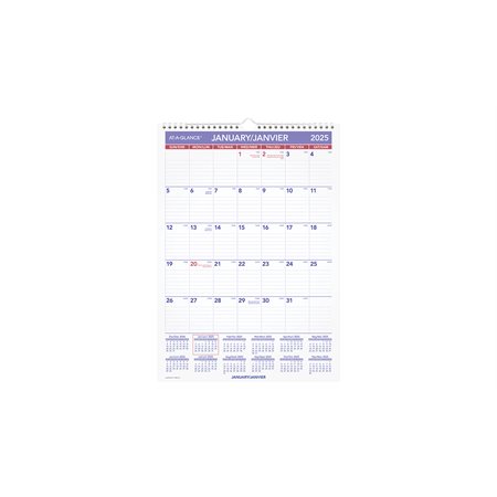 Recycled Monthly Wall Calendar (2024)
