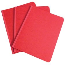 Presstex® Reinforced Report Cover Side binding, 11 x 8-1/2" red