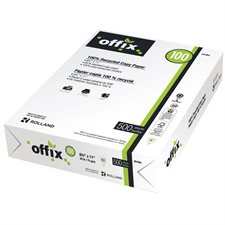 Offix® 100 Recycled Paper Box of 2,500 (5 packs of 500) letter