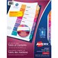 Ready Index® Dividers Assorted colours. 1 set. Printed. 1-8