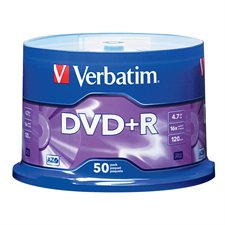16x Writable DVD+R Disk Package of 50