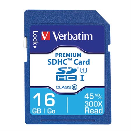 Carte mémoire haut de gamme UHS-I V10 U1 Classe 10 SDHC 16 Go