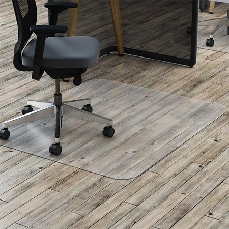 Polycarbonate Chair Mat For hardfloor, non-studded. 45 x 53"