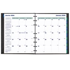 Agenda mensuel MiracleBind™ CoilPro™ (2023) 9-1/4 x 7-1/4 po