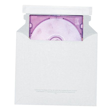 Enveloppes de carton Conformer® Blanc - paquet de 10 6-5 / 8 x 7-1 / 4 po
