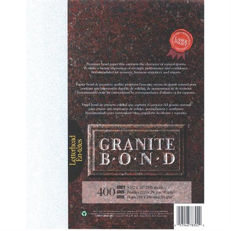 Papier Granite Bond Paquet de 400 gris