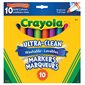 Ultra-Clean Washable Markers Broad line bold colours - box of 10