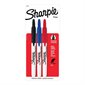 Retractable Permanent Marker Fine. Package of 3 assorted
