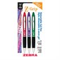 Z-Grip Max Retractable Gel Ink Pens Set of 3 assorted colours