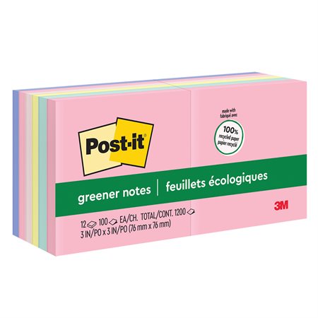 Feuillets Post-it® Greener Notes - collection Helsinki
