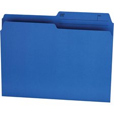 Offix® Reversible Coloured File Folders - Letter size - Blue