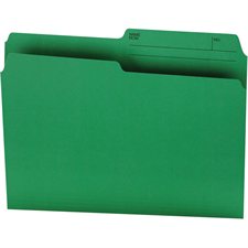 Offix® Reversible Coloured File Folders Letter size green