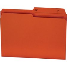 Offix® Reversible Coloured File Folders - Letter size - Orange