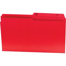 Offix® Reversible Coloured File Folders - Legal size - Red