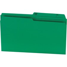 Offix® Reversible Coloured File Folders - Legal size - Green