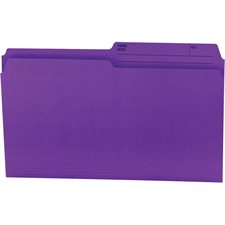 Offix® Reversible Coloured File Folders - Legal size - Purple