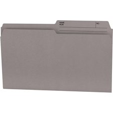 Offix® Reversible Coloured File Folders - Legal size - Grey