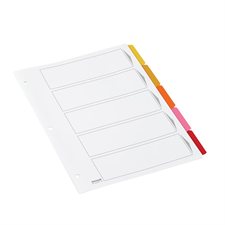 Dividers with Coloured Tabs