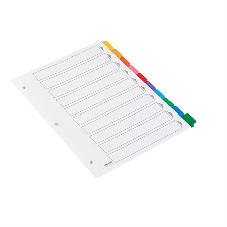 Dividers with Coloured Tabs 1 to 10 FB-C-3345-8