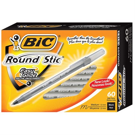 Round Stic™ Ballpoint Pens black