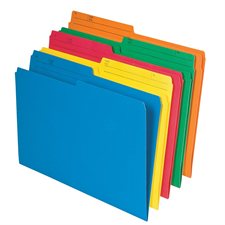 Coloured Reversible File Folders 11 pt. Package of 25 legal size
