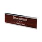 Engraved Plate with Holder With Wall Holder 2 x 8"