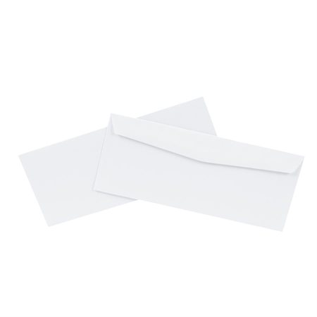 Enveloppe blanche standard Sans fenêtre. #10, 4-1/8 x 9-1/2 po. (bte 500)