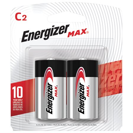 Max Alkaline Batteries C package of 2