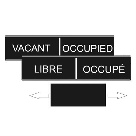 Occupied / Vacant Wall Sign 2" x 10"
