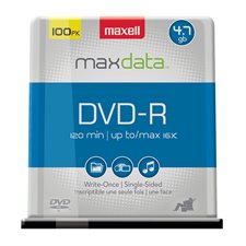 16x Writable DVD-R Disk On spindle pkg 100