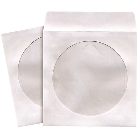 Enveloppes à fenêtre pour CD Boîte de 100 Blanc