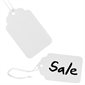 White Identification Tags with String