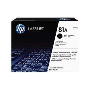HP 81A Cartouche de toner d'origine LaserJet HP81A - CF281A - Noir