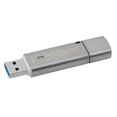 Clé à mémoire flash USB 3.0 DataTraveler Locker+ G3 8 Go