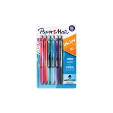 InkJoy® Gel Retractable Ballpoint Pen 0.5 mm. Package of 6 assorted colors