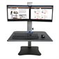 High Rise™ Sit Stand Desk Converter DC 350. For 2 monitors up to 11 lb each