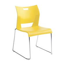 Chaise empilable sans accoudoirs Duet™ jaune
