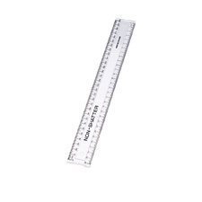 Transparent plastic ruler 30 cm
