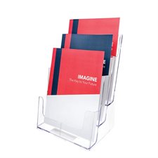 Docuholder™ Literature Holder For magazines. 3 comp. 9-1/2 x 6-1/4 x 12-5/8”H.